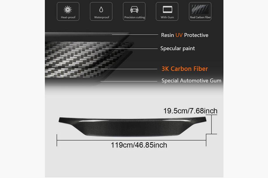 Audi A5 2007-2015 Heckspoiler V3 (für Coupe, Carbon) Foto 6