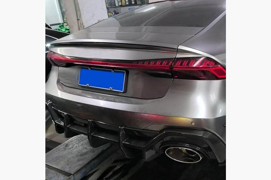Audi A7 2018- Heckdiffusor Stoßstange (für RS7 2018-2022, Trockencarbon) Foto 4
