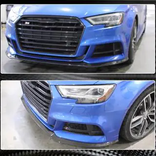 Frontlippe Lip V5 (für S-Line Sedan 2017-2020, Carbon) Foto 4