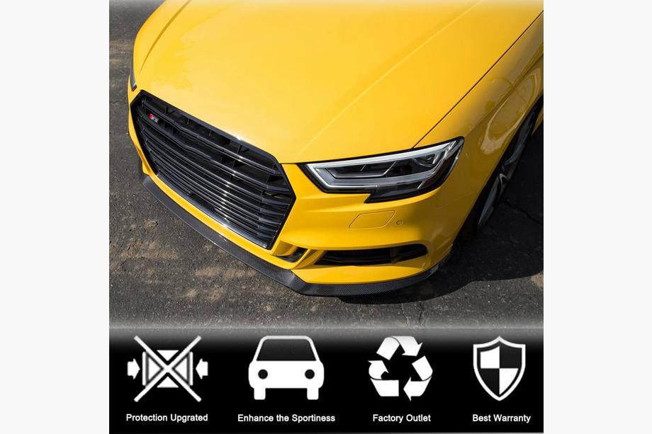 Audi A3 2012-2020 Frontlippe Lip V5 (für S-Line Sedan 2017-2020, Carbon) Foto 3