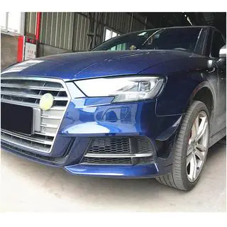 Frontstoßstangen-Lippe (für S-Line Sedan 2017-2020, Carbon) Foto 2