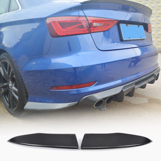Heckstoßstangen-Flaps Flap (für S-Line Sedan 2012-2016, Carbon) Audi A3 2012-2020 Foto 1