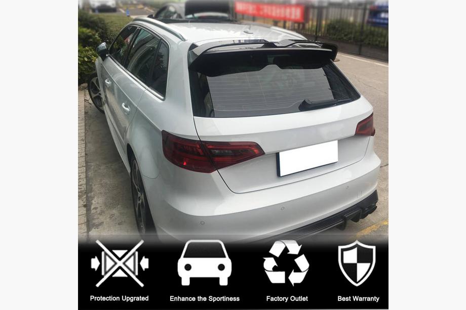Audi A3 2012-2020 Heckspoiler (für S-Line, Kunststoff) Foto 3
