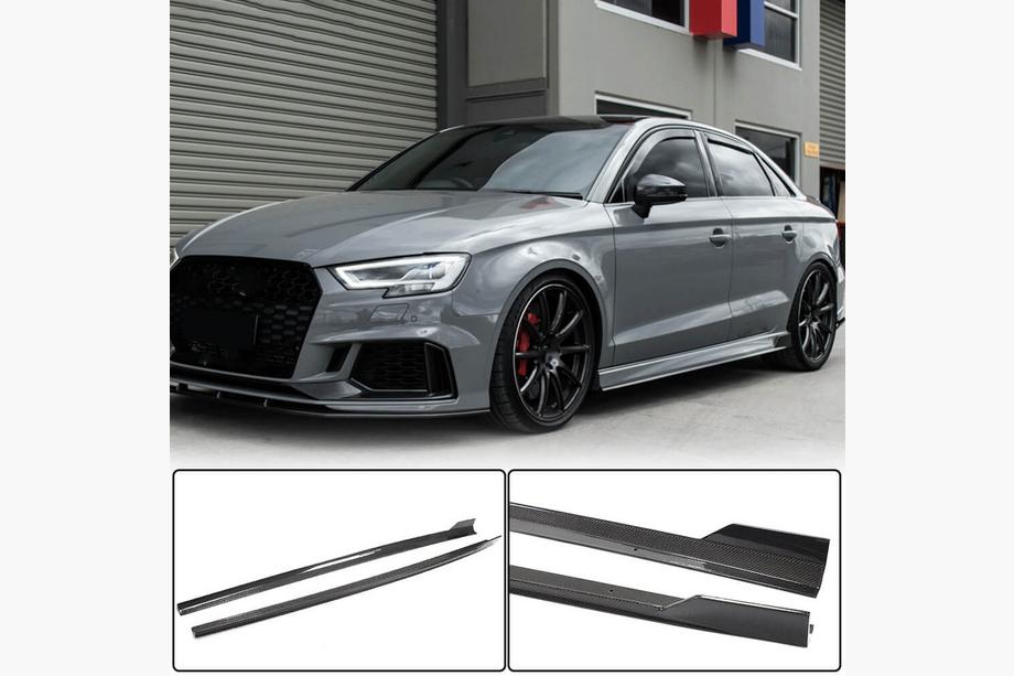 Audi A3 2012-2020 Seitenschweller V1 (für S-Line Sedan, Carbon) Foto 2