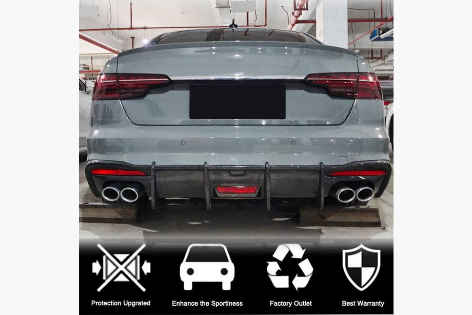 Audi A4 B10 2024- Heckdiffusor V3 (für S-Line, Carbon) Foto 2