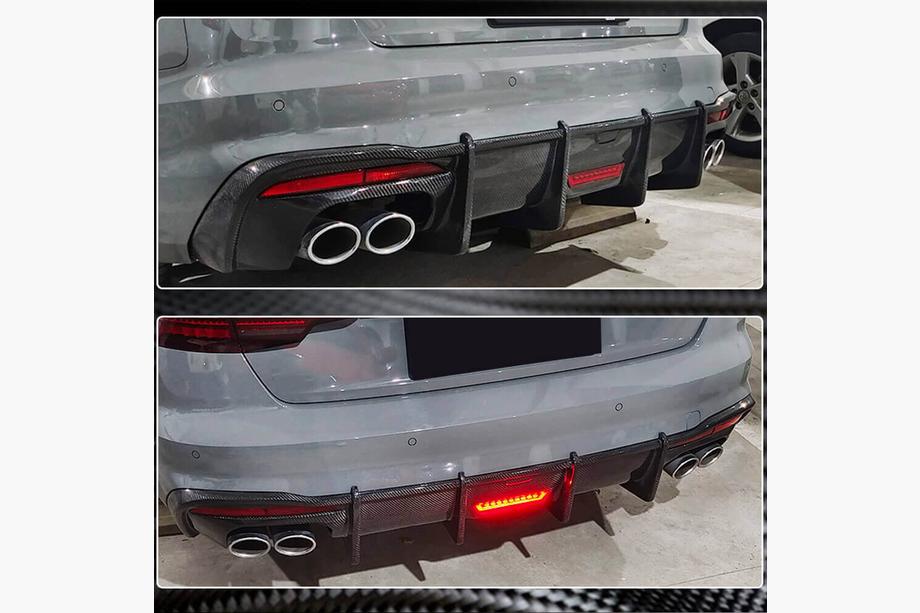 Audi A4 B10 2024- Heckdiffusor V3 (für S-Line, Carbon) Foto 3