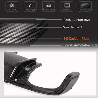 Heckstoßstangen-Diffusor V1 (für S-Line Limousine 2015-2019, Carbon) Foto 3