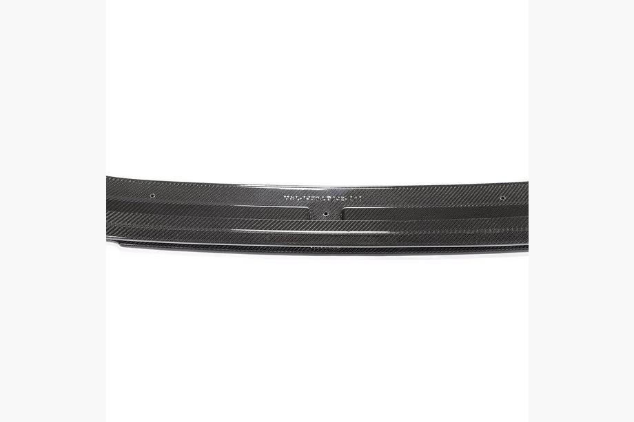 Audi A4 B9 2015-2024 Frontstoßstangen-Lippe Lip V2 (für S-Line Sedan 2019-2024, Carbon) Foto 9