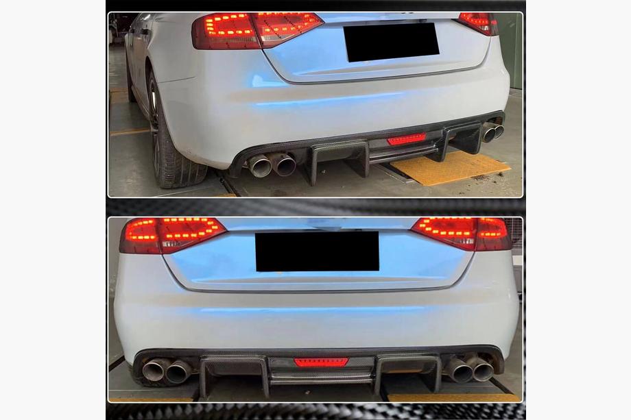 Audi A4 B8 2007-2015 Heckdiffusor V2 (für S4 2009-2012, Carbon) Foto 6