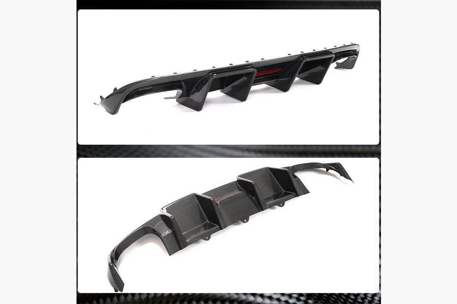 Audi A4 B8 2007-2015 Heckdiffusor V2 (für S4 2009-2012, Carbon) Foto 7