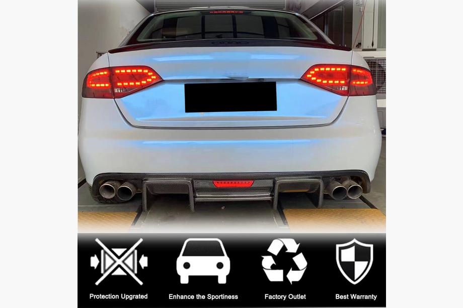 Audi A4 B8 2007-2015 Heckdiffusor V1 (für S4 2009-2012, Carbon) Foto 5