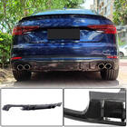 Audi A4 B9 2015-2024 Heckstoßfänger-Diffusor V2 (für S-Line Sedan 2015-2019, Carbon) Foto 1