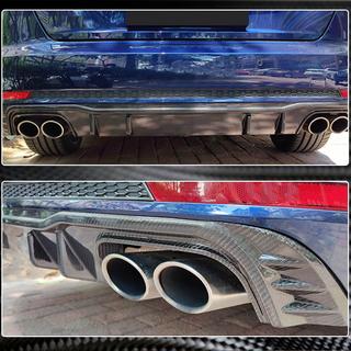 Heckstoßfänger-Diffusor V2 (für S-Line Sedan 2015-2019, Carbon) Foto 3