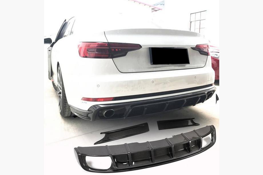 Audi A4 B9 2015-2024 Heckdiffusor (für S4 2017-2020, Carbon) Foto 1