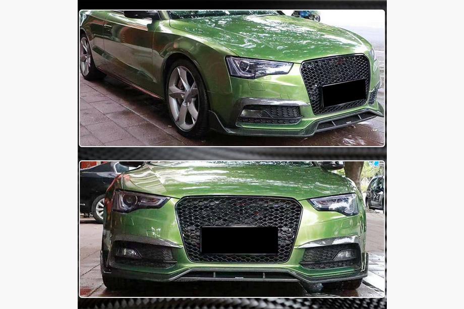 Audi A5 2007-2015 Abdeckungen für Nebelscheinwerfer (für S-Line 2012-2015, Carbon) Foto 4