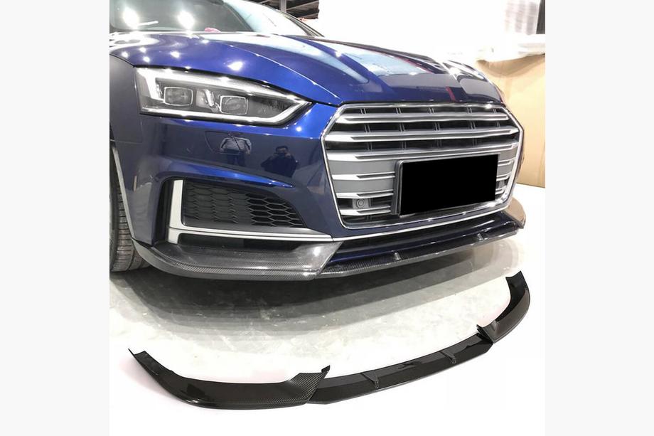 Audi A5 2016-2025 Frontlippe Stoßstange Lip (für S-Line Coupe/Cabriolet 2016-2020, Carbon) Image