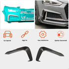 Audi A5 2016-2025 Frontstoßstangen Flap V1 Aufsätze (für S-Line 2016-2020, Carbon) Foto 3