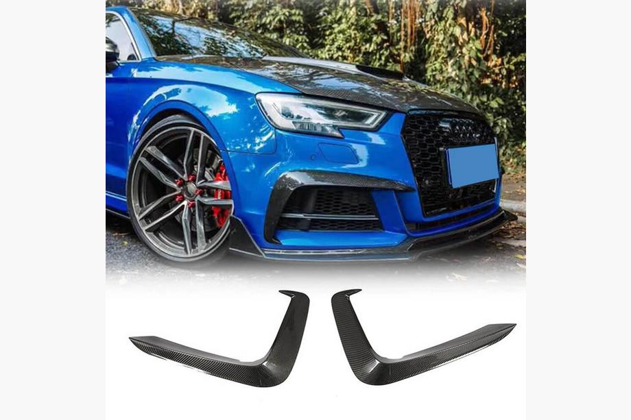 Audi A5 2016-2025 Frontstoßstangen Flap V1 Aufsätze (für S-Line 2016-2020, Carbon) Image