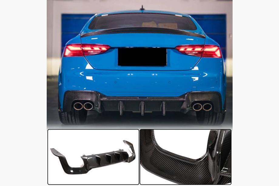 Audi A5 2016-2025 Heckdiffusor V1 (für S-Line 2021-2025, Carbon) Foto 1