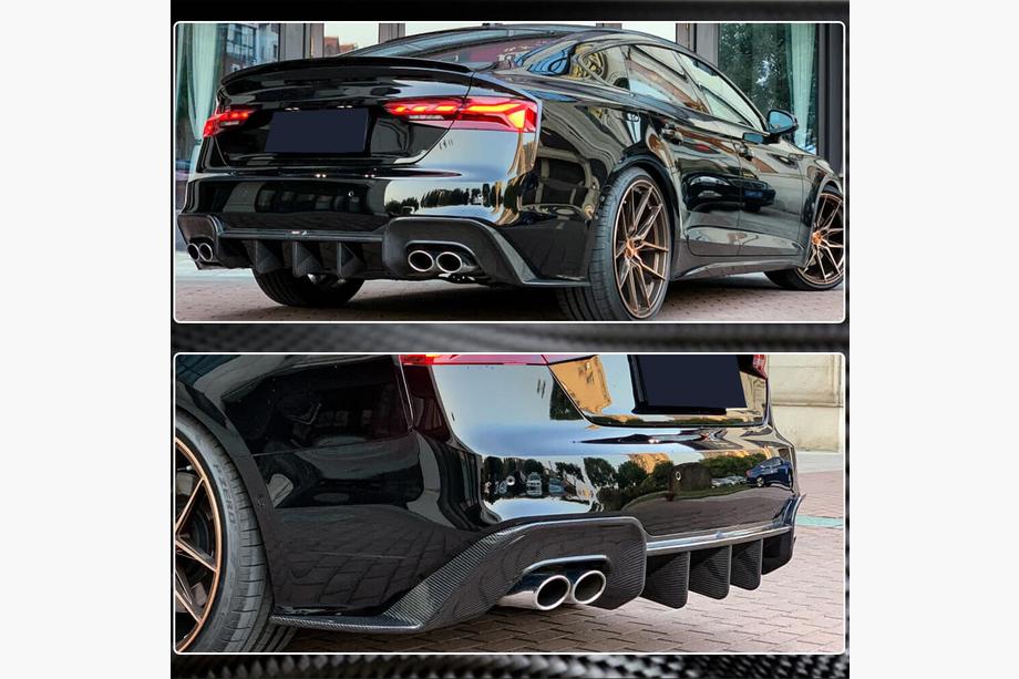 Audi A5 2016-2025 Heckdiffusor V1 (für S-Line 2021-2025, Carbon) Foto 5