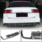 Audi A6 C7 2011-2017 Heckstoßstangen-Diffusor (für S-Line Avant 2014-2018, Carbon) Foto 1