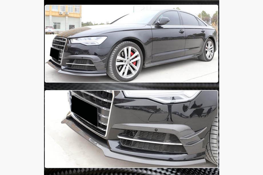 Audi A6 C7 2011–2018 Frontlippe Carbon V3 für S-Line 2014-2018 Foto 3