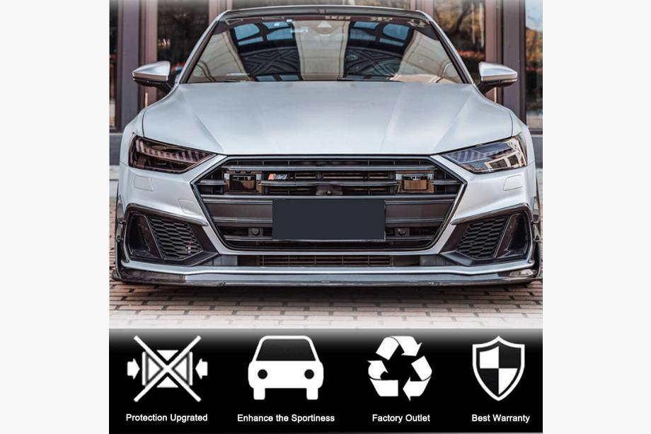 Audi A7 2018- Frontstoßstangen Abdeckungen (für S-Line 2018-2022, Carbon) Foto 3