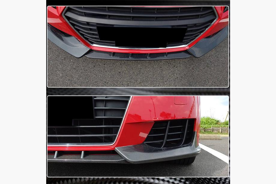 Audi TT 2014-2023 Frontstoßstange Lippe V2 Aufsatz (für Base, 2014-2019, Carbon) Foto 5