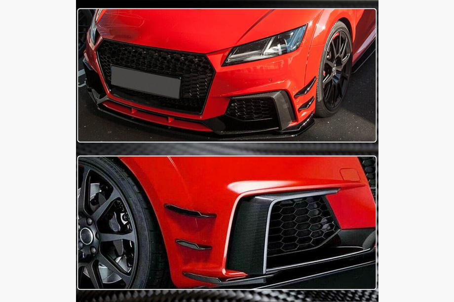 Audi TT 2014-2023 Abdeckungen für Nebelscheinwerfer (für RS, 2016-2019, Carbon) Foto 4
