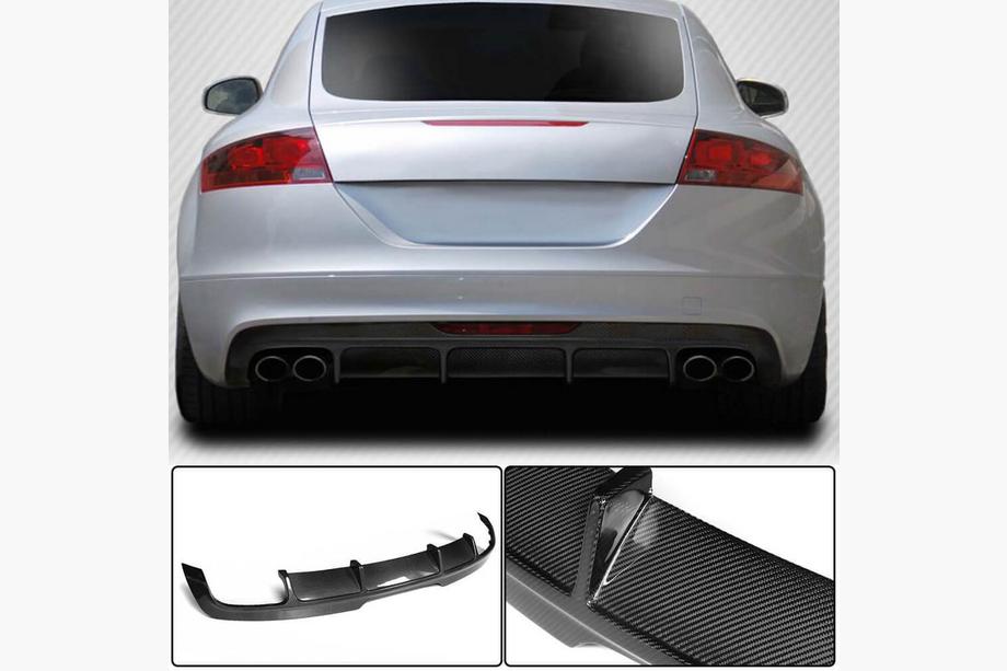 Audi TT 1998-2006 Heckstoßstange Diffusor (FRP) V2 Foto 1