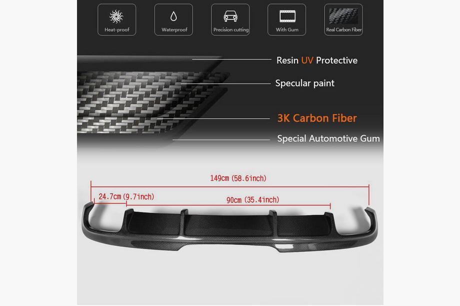 Audi TT 1998-2006 Heckstoßstange Diffusor (FRP) V2 Foto 4