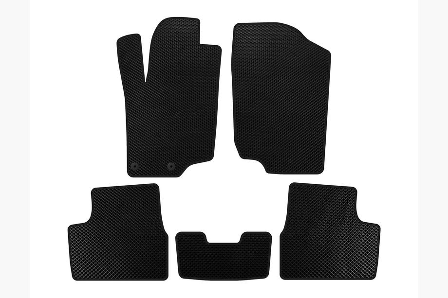 Peugeot 207 2006–2014 EVA Fußmatten (HB, 5-Türer, Schwarz) Image
