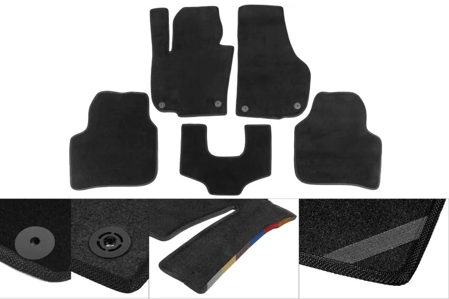 Ford Edge 2014-2024 Textil Fußmatten Premium (schwarz) Image