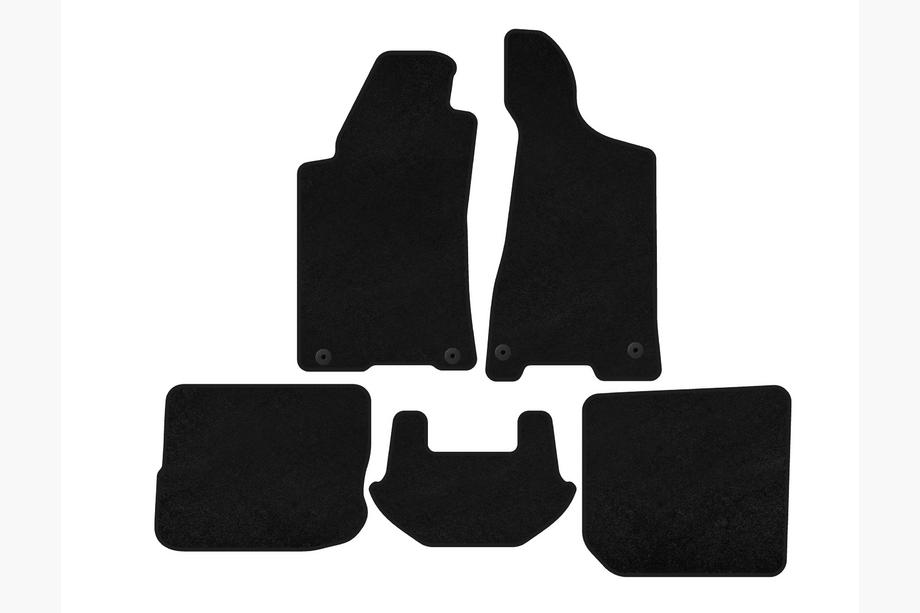 Audi 80/90 1987-1996 Textil-Fußmatten Premium (1991-1996, Sedan, Schwarz) Image