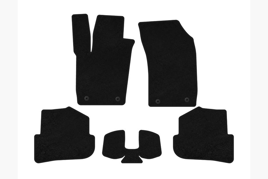 Audi A1 2010-2018 Textil Fußmatten Premium (HB, 3-Türer, Schwarz) Foto 2