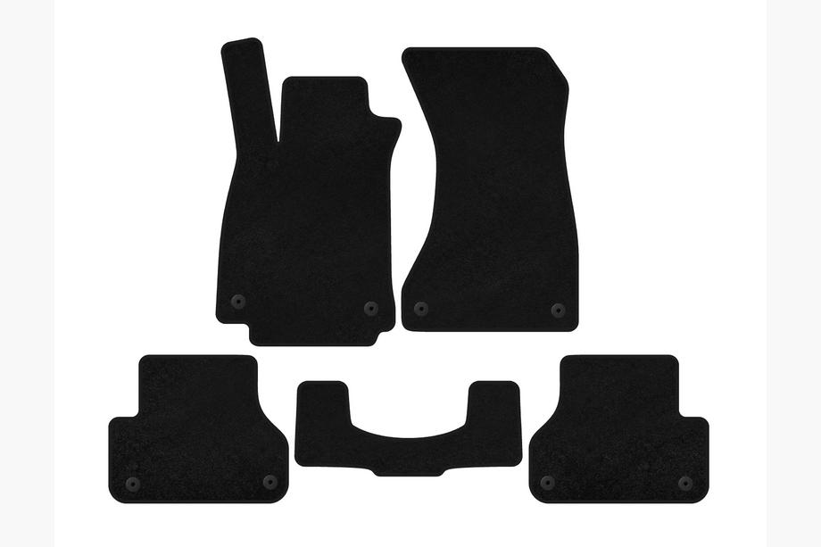 Audi A5 2016-2025 Textil-Fußmatten Premium V1 (Limousine, schwarz) Image