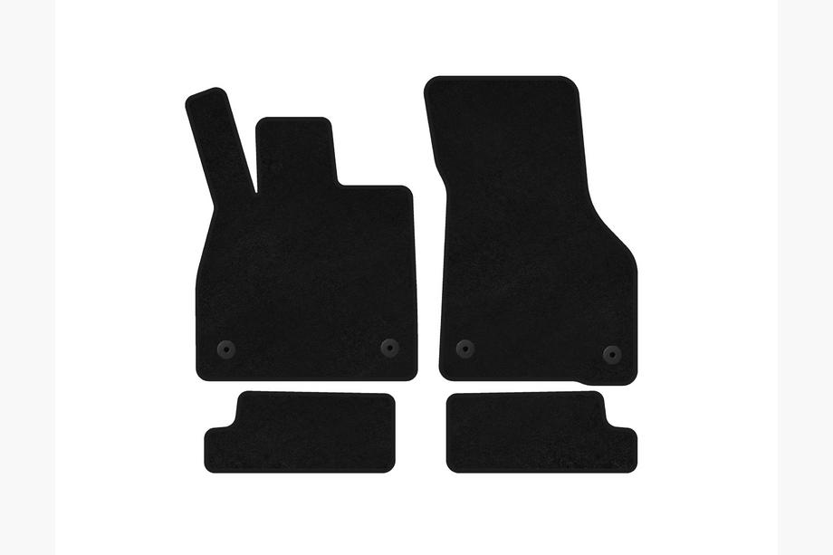 Audi TT 2014-2023 Textil Fußmatten Premium (Coupé, Schwarz) Foto 2