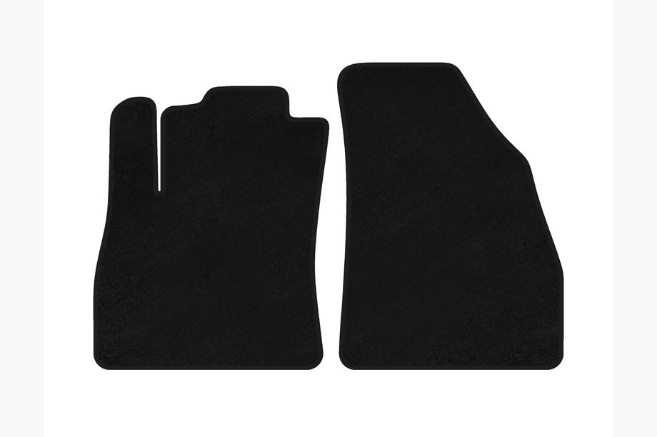 Fiat Fiorino/Qubo 2008-2024 Vordere Textil-Fußmatten Premium (Schwarz) Foto 1