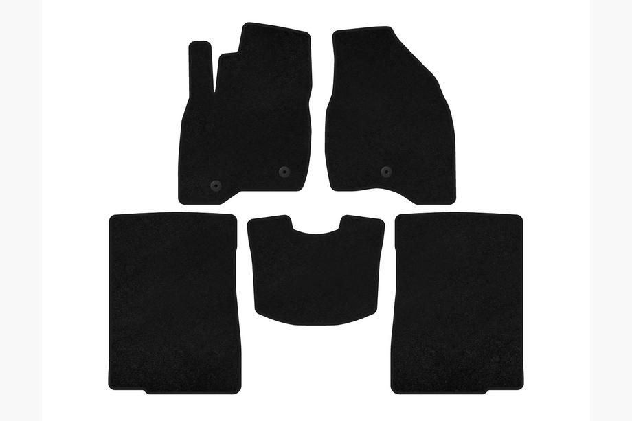 Ford Explorer 2011-2019 Textil Fußmatten Premium (2015-2017, 2 Reihen, 7-Sitzer, Schwarz) Foto 2