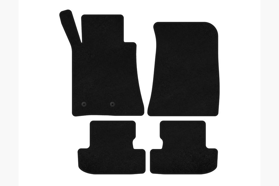 Ford Mustang 2015-2023 Textil Fußmatten Premium (Coupé, Schwarz) Foto 1