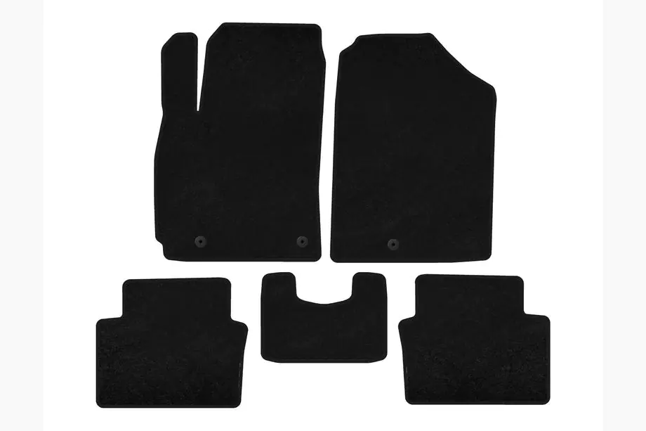Hyundai Veloster 2018-2022 Textil Fußmatten Premium (Coupé, Schwarz) Foto 1