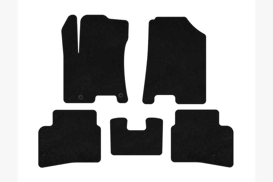 Hyundai Venue 2019- Textil Fußmatten Premium (Schwarz) Image