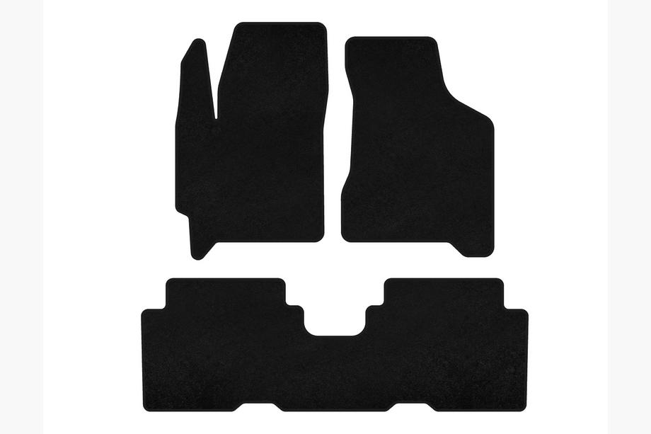 Kia Carens 1999-2012 Textil Fußmatten Premium (Schwarz) Image