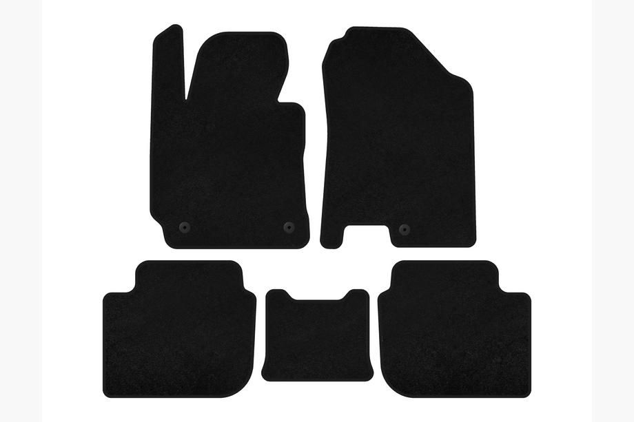 Kia Cerato 3 2013-2018 Textil-Fußmatten Premium (SD, Schwarz) Foto 1