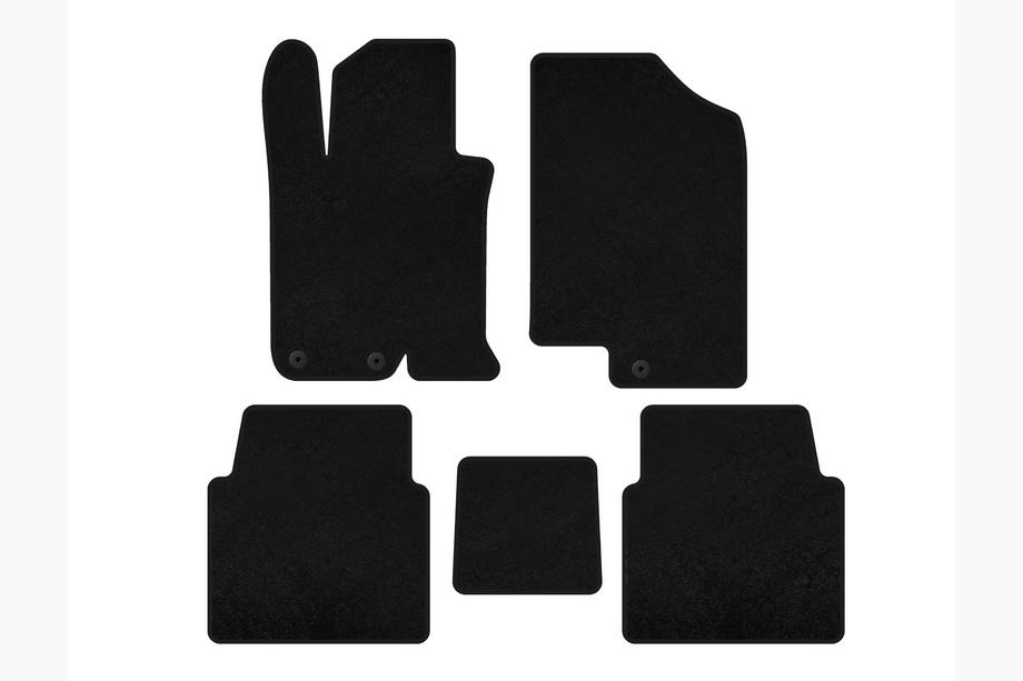 Kia Optima 2010-2016 Textil-Fußmatten Premium V-1 (SD, Schwarz) Image
