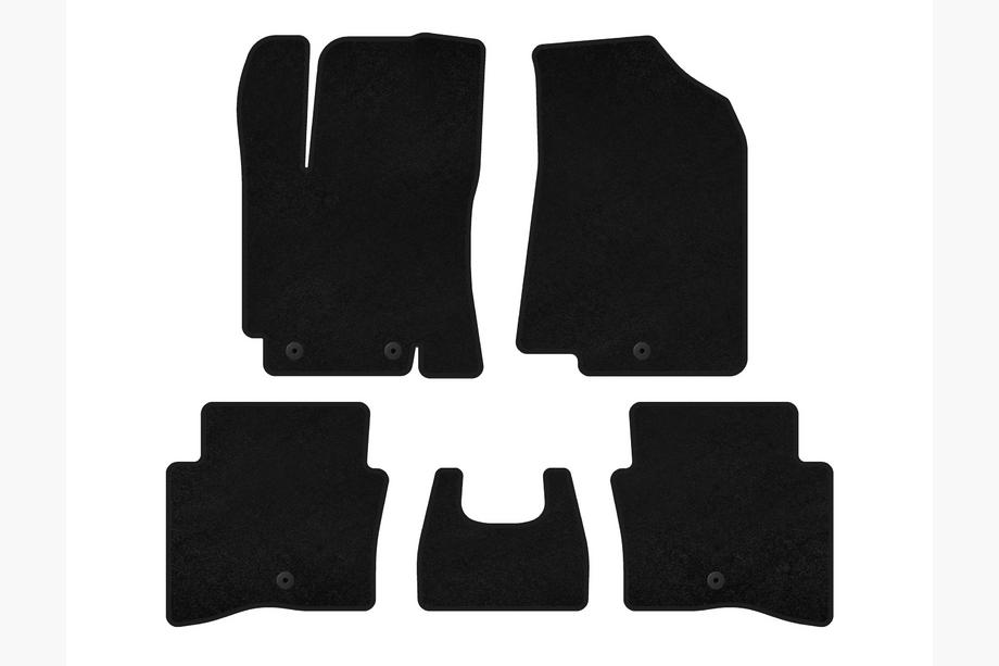 Kia Rio 2012-2017 Textil-Fußmatten Premium (SD, Schwarz) Image