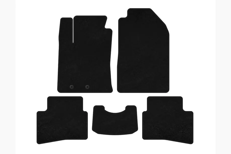 Kia Stonic 2017- Textil Fußmatten Premium (2017-2019, Schwarz) Image