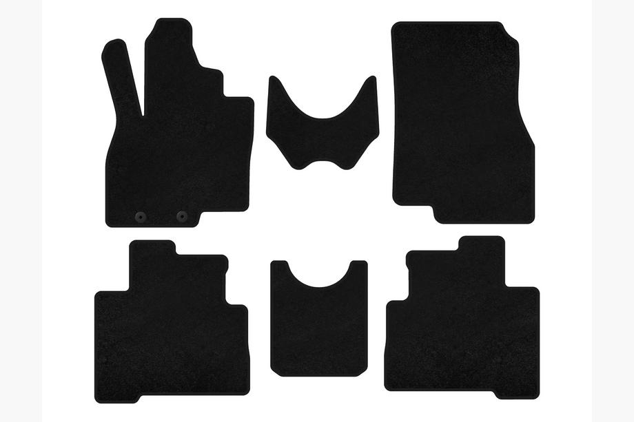 Mitsubishi Grandis 2003-2011 Textil Fußmatten Premium (2 Reihen, 7-Sitzer, Schwarz) Foto 1