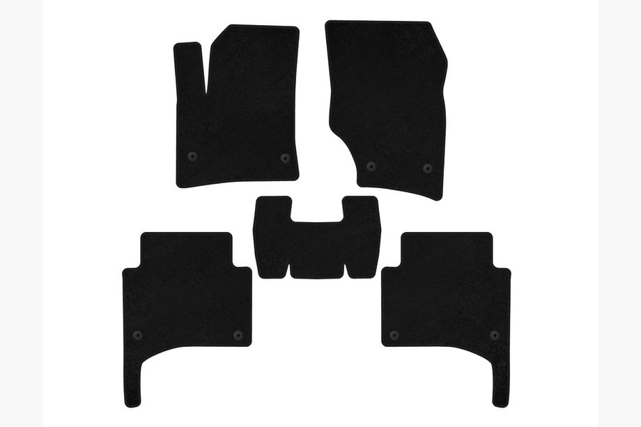 Porsche Cayenne 2003–2010 Textil Fußmatten Premium (Schwarz) Image