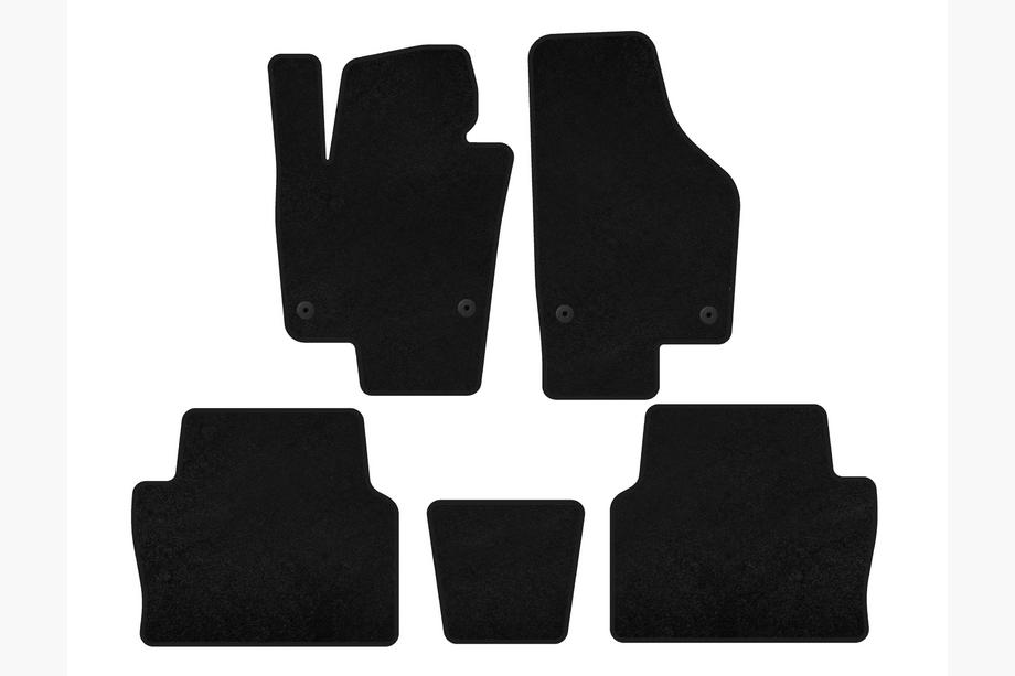 Seat Alhambra 2010- Textil Fußmatten Premium (2 Reihen, schwarz) Image